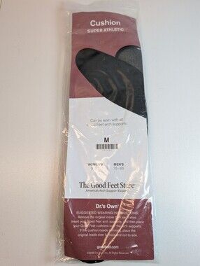 The Good Feet Store Cushion Super Athletic Insoles M W 9-9.5M 7.5-8.5 NEW